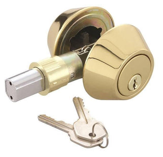3002PB Double Cylinder Deadbolt - Polished Brass - Global Imports & Exports NZ