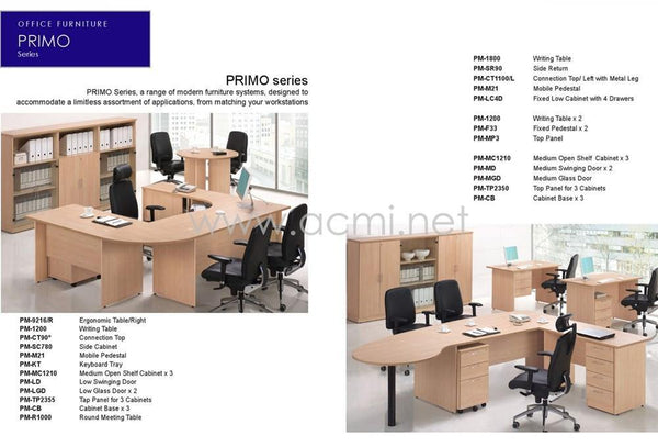 Ergonomic Table - Left - Primo - L1600xW1200xH750mm - Global Imports & Exports NZ