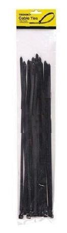 Cable Tie Black - 4.8mm x 200mm - 100pc - Global Imports & Exports NZ